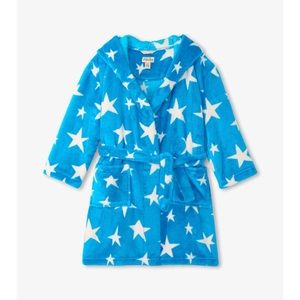 NEW! Hatley Kids Fleece Robe | Blue with Stars